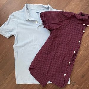OLD NAVY Bundle- Polo and Button Down. Size  10/12⭐️